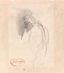 Figure with Head Covering